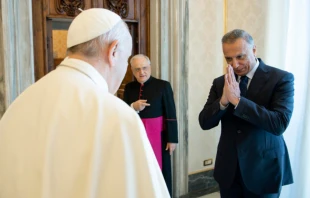 Pope Francis meets with Iraqi Prime Minister Mustafa Al-Kadhimi Vatican Media.